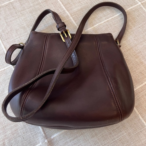 Coach Vintage Small Framed Pouch Crossbody 9990 - Dark chocolate brown - Picture 7 of 7